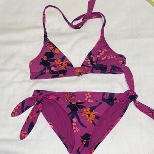 Purple floral bikini Sz small